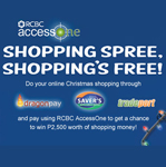 RCBC AccessOne Online Shopping Money Back Promo