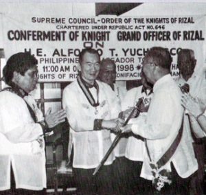 1998 AY Knight Grand Officer of Rizal