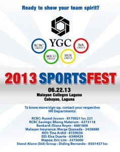 2013 YGC invitation - YGC sports fest